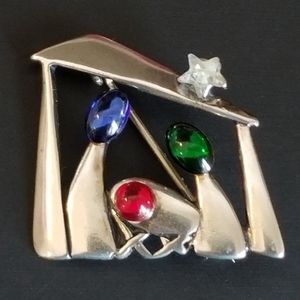 Silpada Sterling Silver Nativity Pin